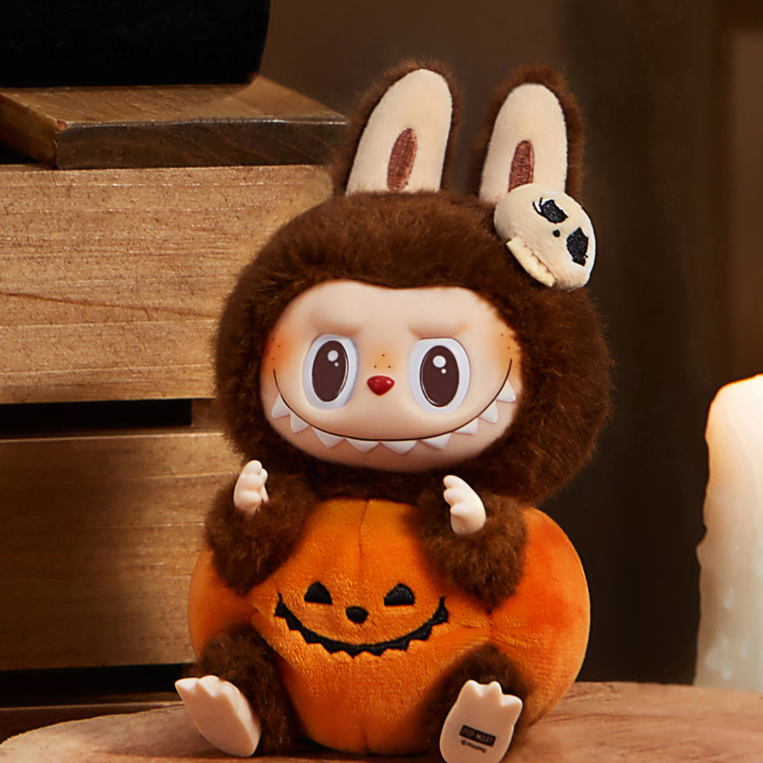 POP MART The Monsters LABUBU Happy Halloween Party Series - Sitting Pumpkin (Exclusive) Pendant