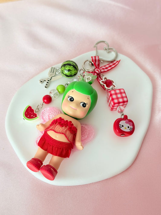 MSonny Angel- Veggie Series - Keychain- Green- Authentic