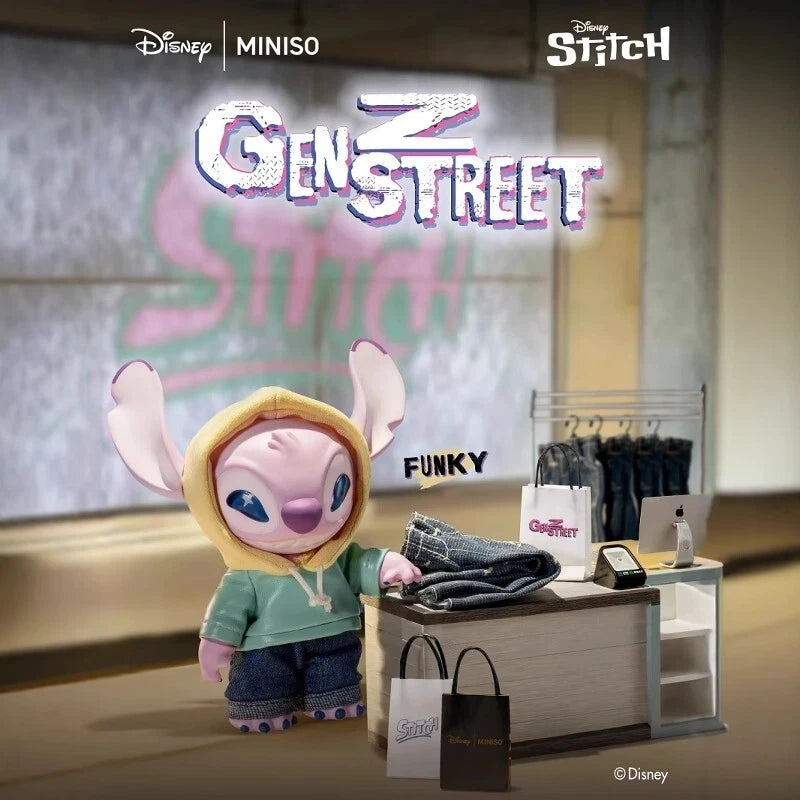 Disney -Stitch Blind Box GenZ Street Series- Vinyl Plush Doll Pendant