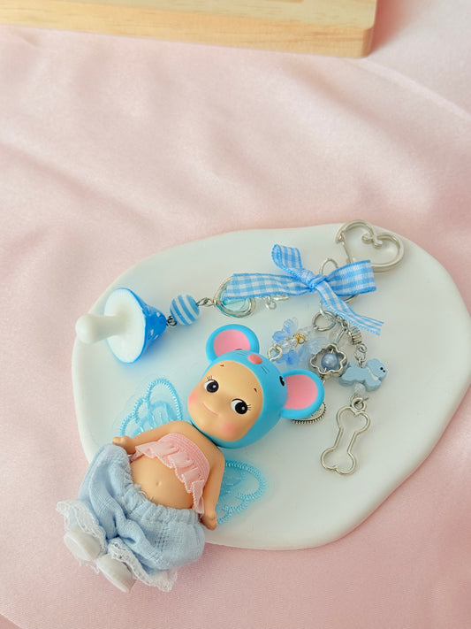 Sonny Angel- Animal Series Ver.2 - Keychain- Mouse- Authentic