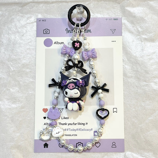 Authentic Sanrio characters - Kuromi- Keychain