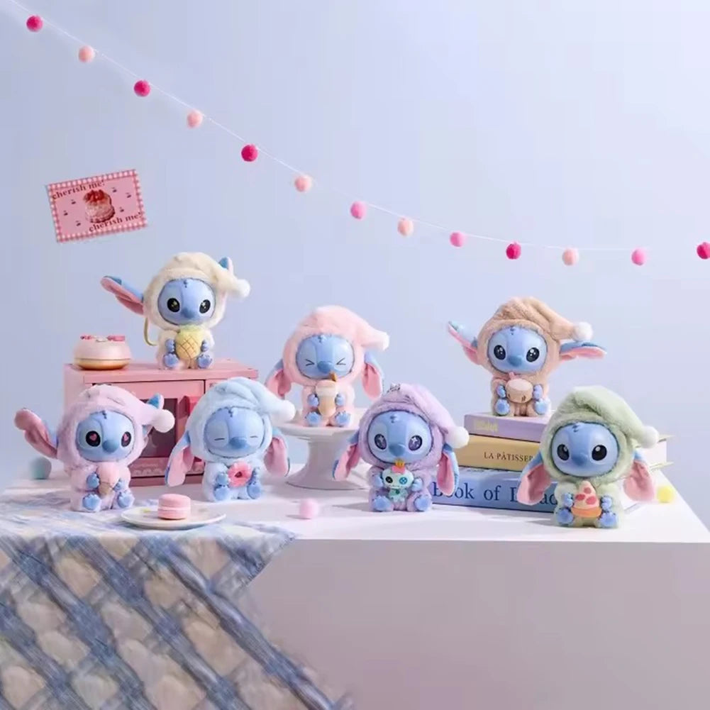 Disney- Stitch Eat Something Before Sleep Series - Vinyl Figure Plush Toy- Blind box