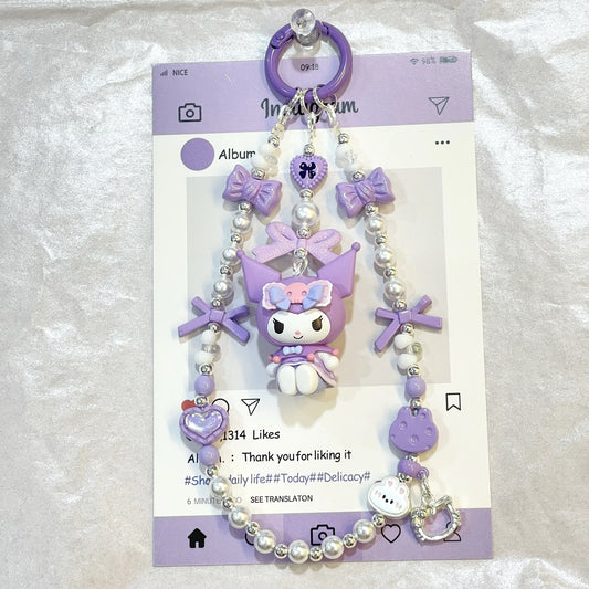 Authentic Sanrio characters - Kuromi- Keychain
