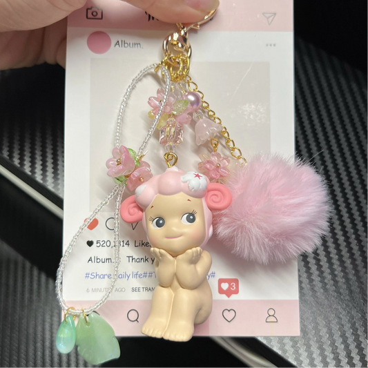 Hanmade Sonny Angel Cherry Blossom - Series Hanami Keychain