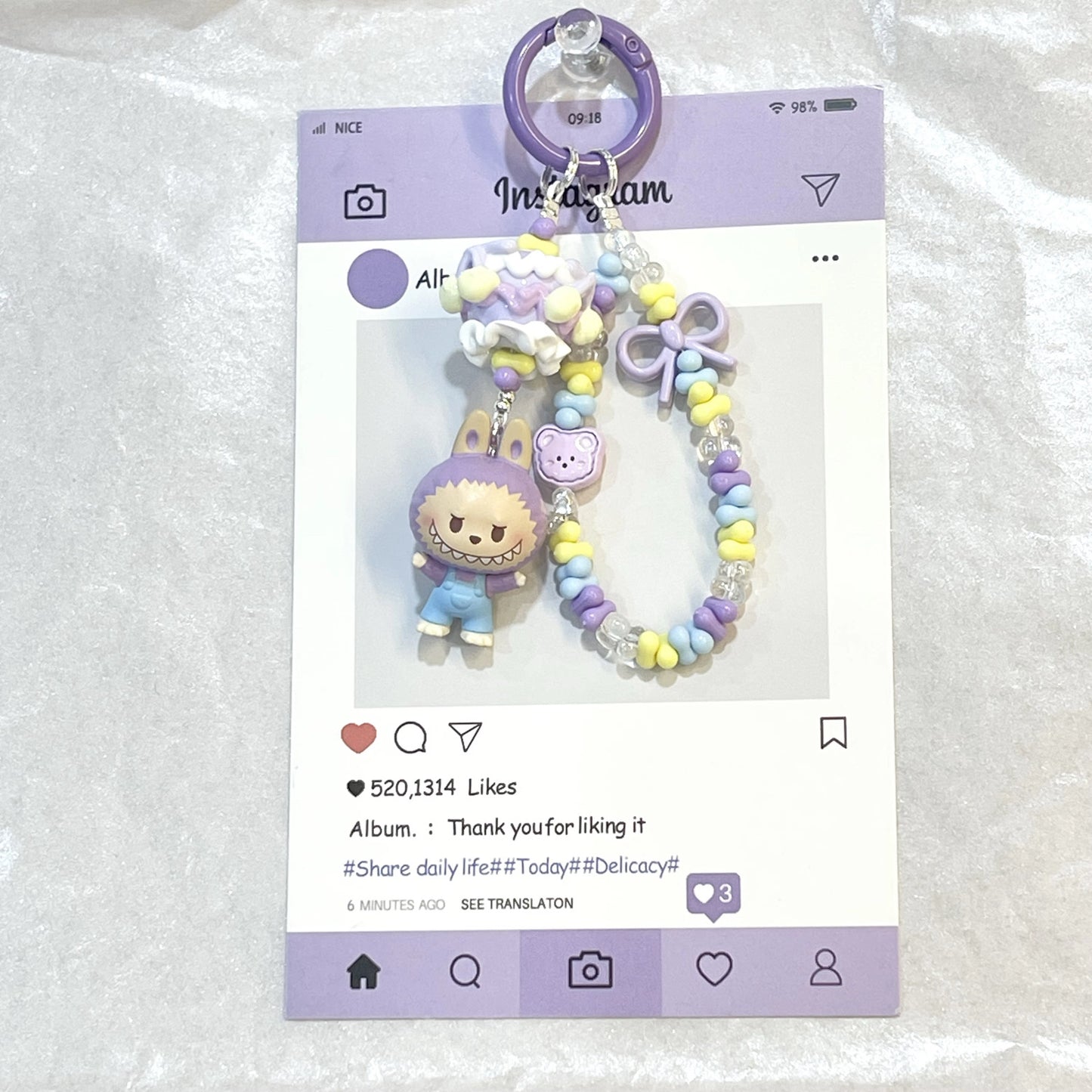 POP MART- POPBEAN- Labubu Charm- Authentic