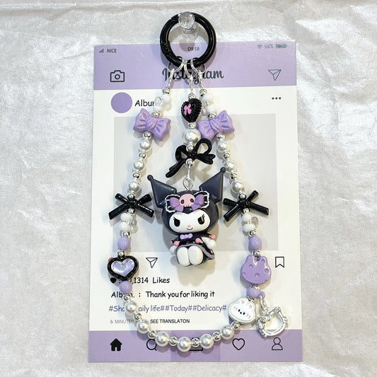 Authentic Sanrio characters - Kuromi- Keychain