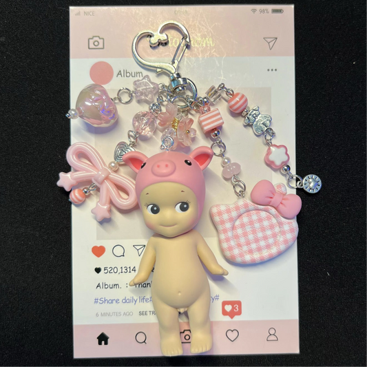 Sonny Angel- Animal Series vers2- Keychain- Pig