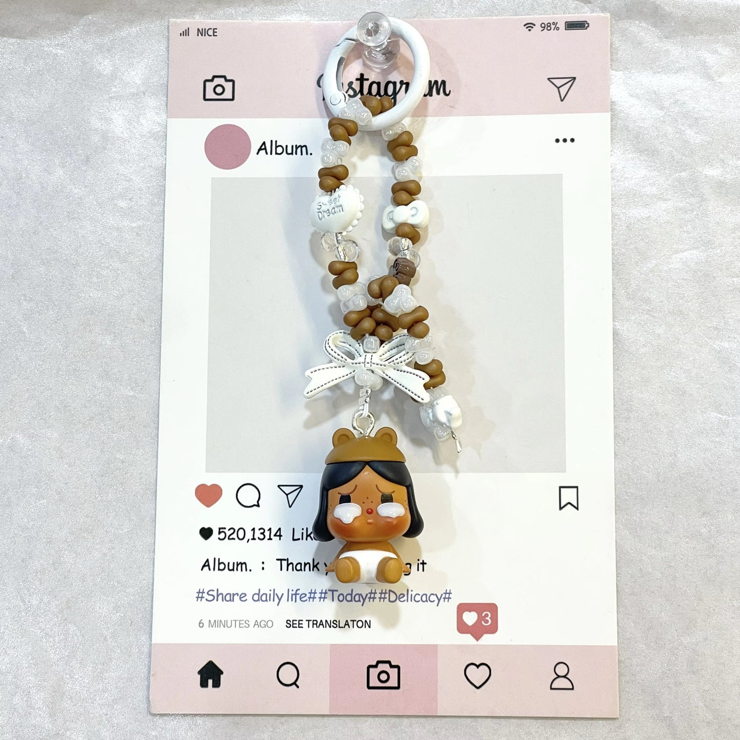 POP MART- POPBEAN- Crybaby Charm- Authentic