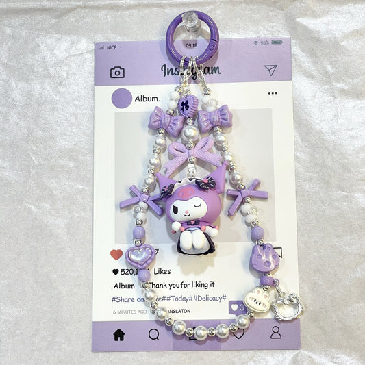 Authentic Sanrio characters - Kuromi- Keychain