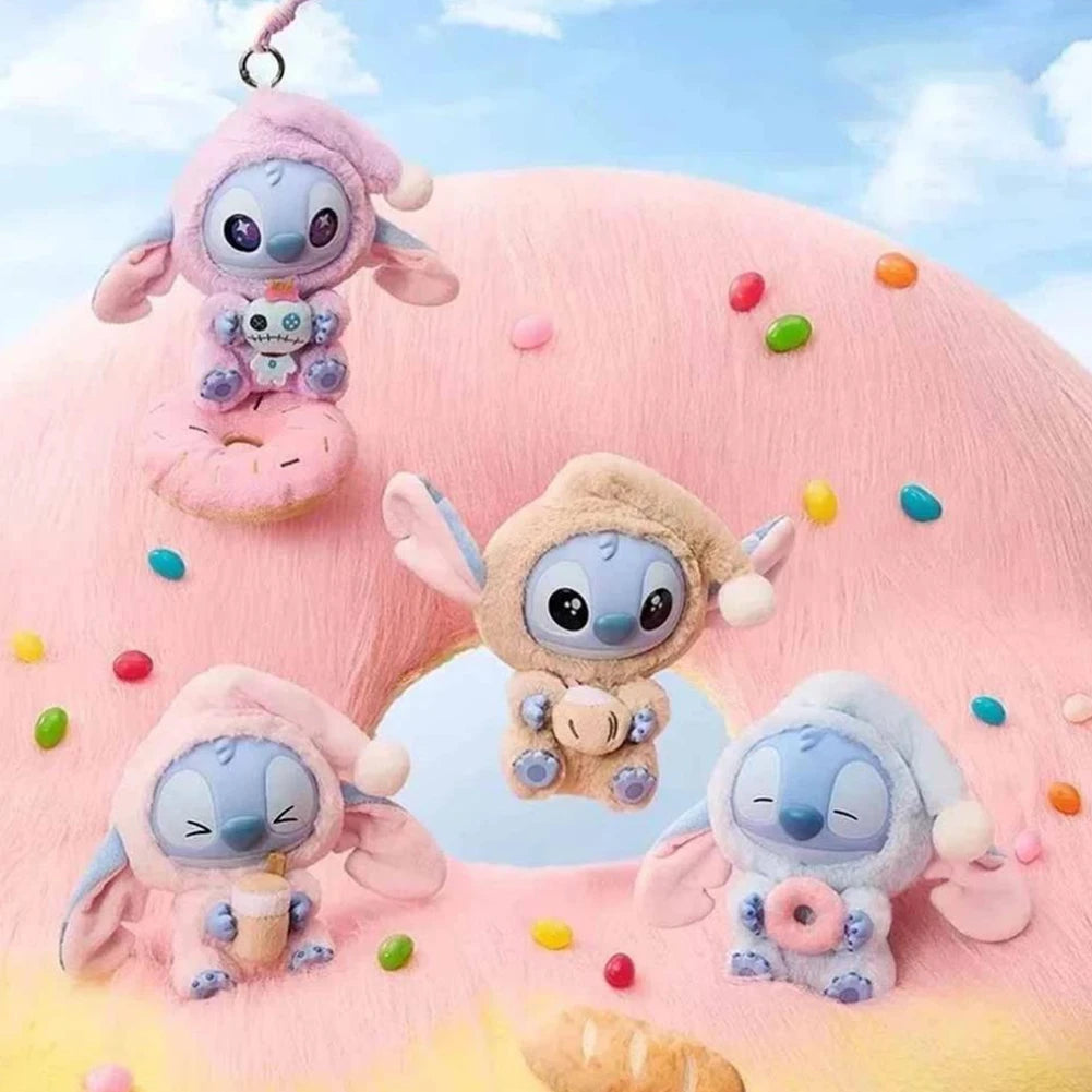 Disney- Stitch Eat Something Before Sleep Series - Vinyl Figure Plush Toy- Blind box
