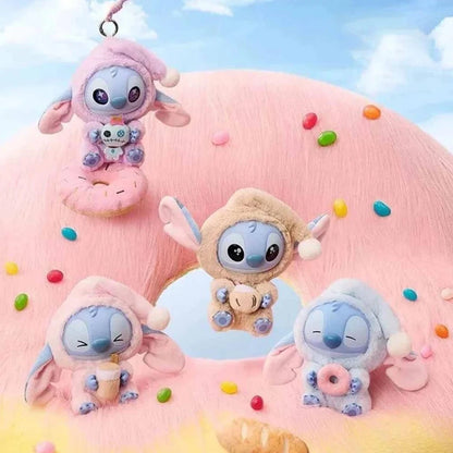 Disney- Stitch Eat Something Before Sleep Series - Vinyl Figure Plush Toy- Blind box