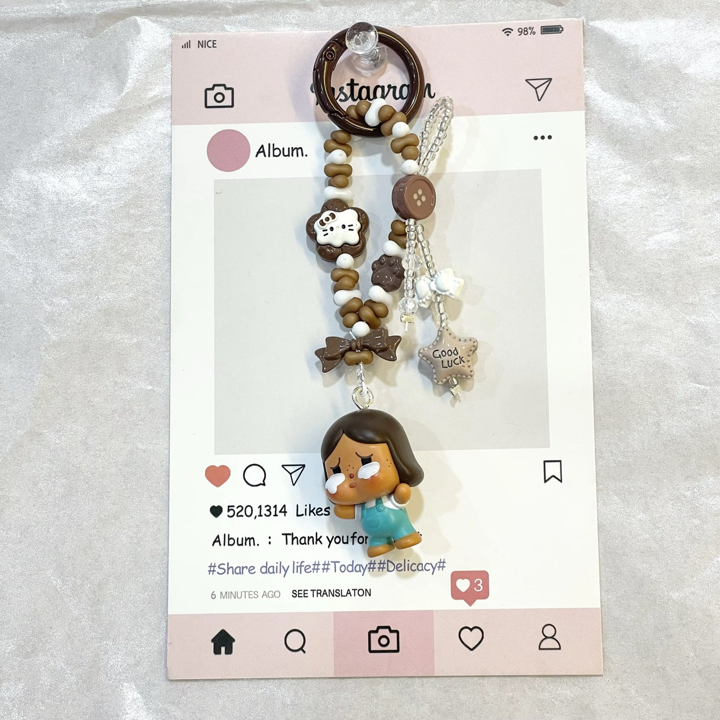 POP MART- POPBEAN- Crybaby Charm- Authentic