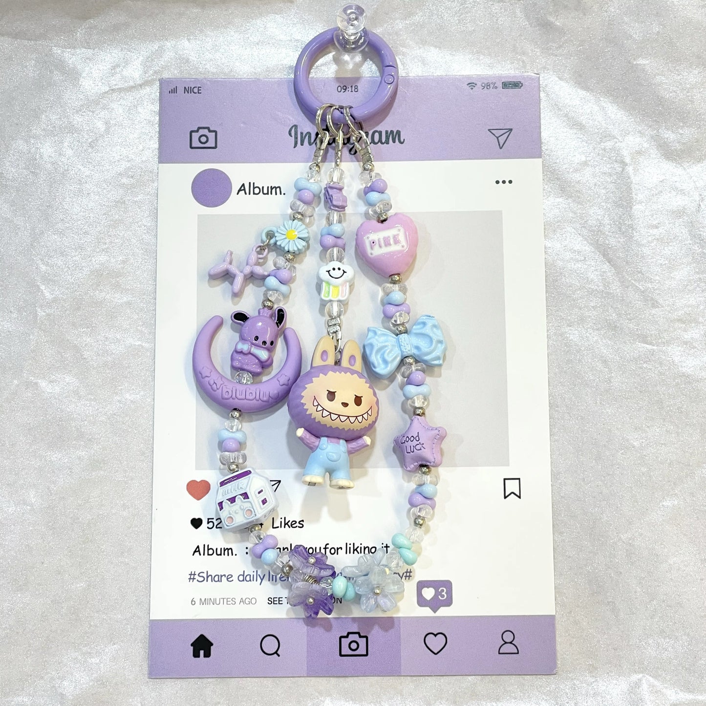 POP MART- POPBEAN- Labubu Charm- Authentic