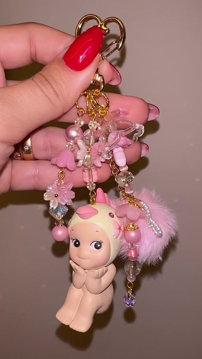 Sonny Angel- Cherry Blossom -HANAMi series -Keychain Parrot